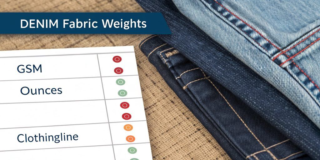Polyester Weight Chart Denim Fabric Weight Guide: How to Choose the Right GSM and Oz for Your ...